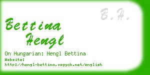 bettina hengl business card